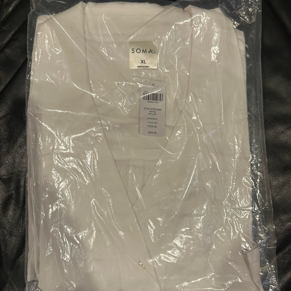 NWT Soma COTTON Short Sleeve Pajama Set - Picture 11 of 11